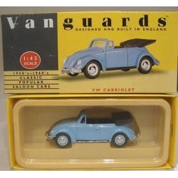 VW Cabrolet Blue Open Top Car