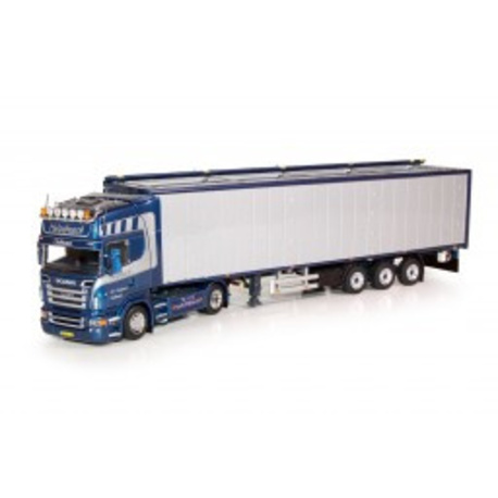 Scania R-serie Topline met Cargo Floor oplegger.