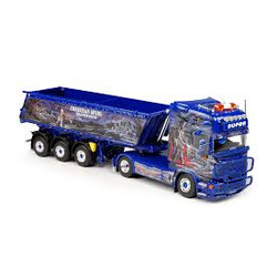 Scania R Topline met Meiller 3-assige kipoplegger